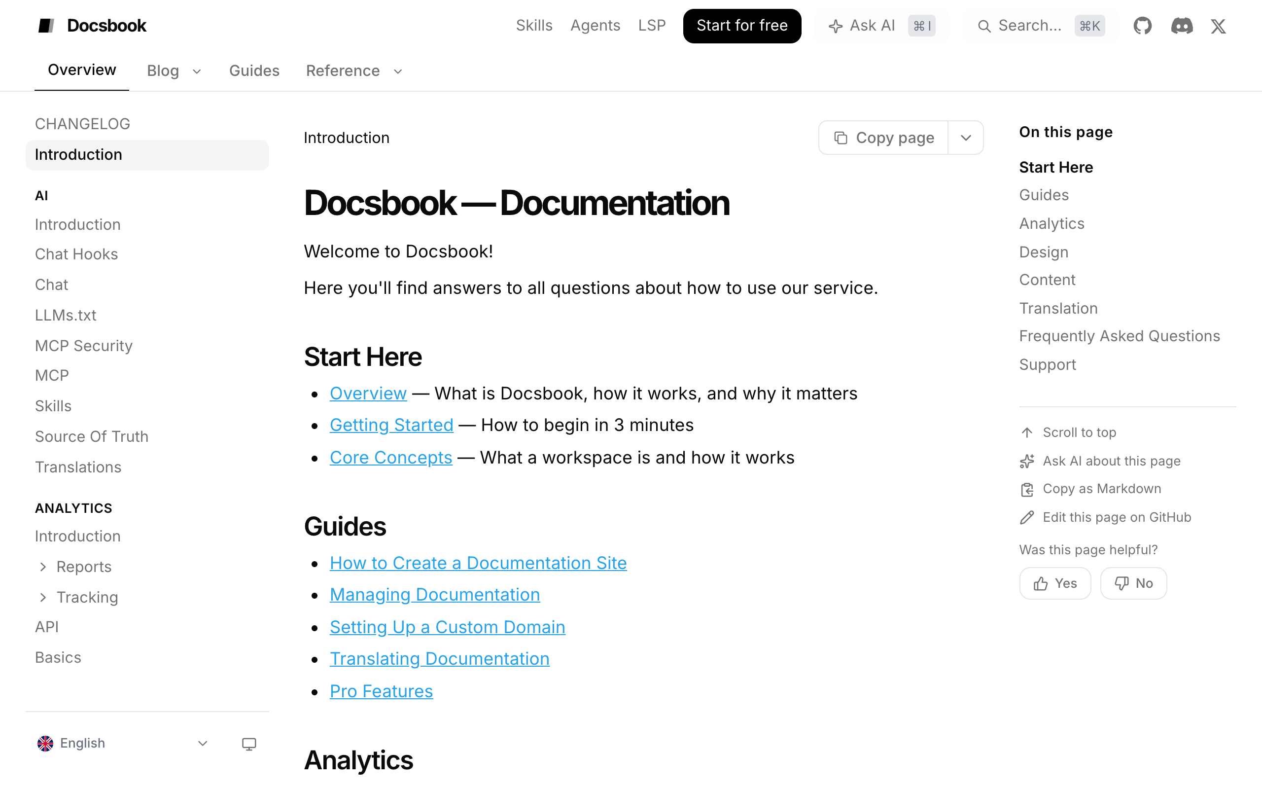 Docsbook documentation built with Docsbook