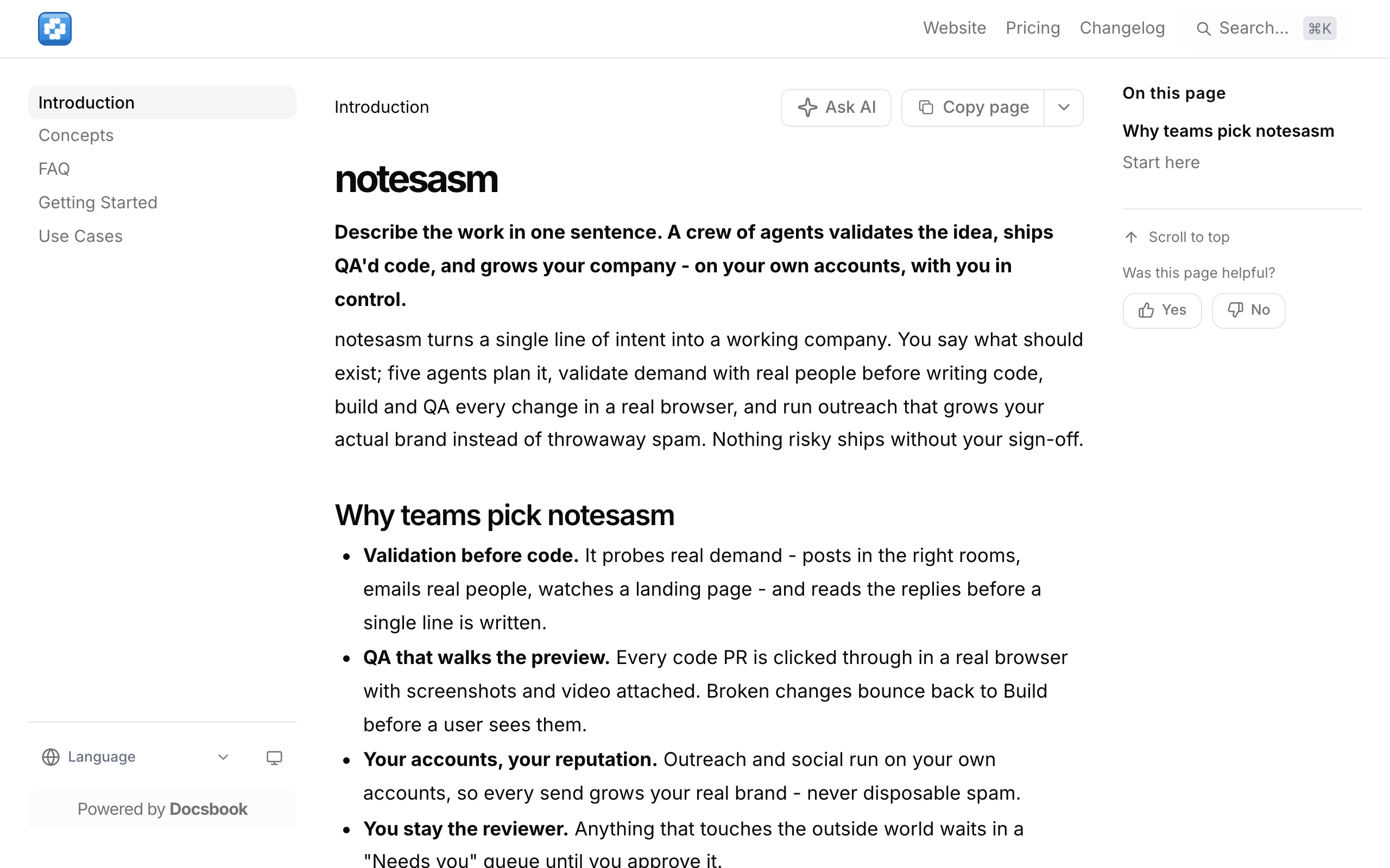 notesasm documentation built with Docsbook