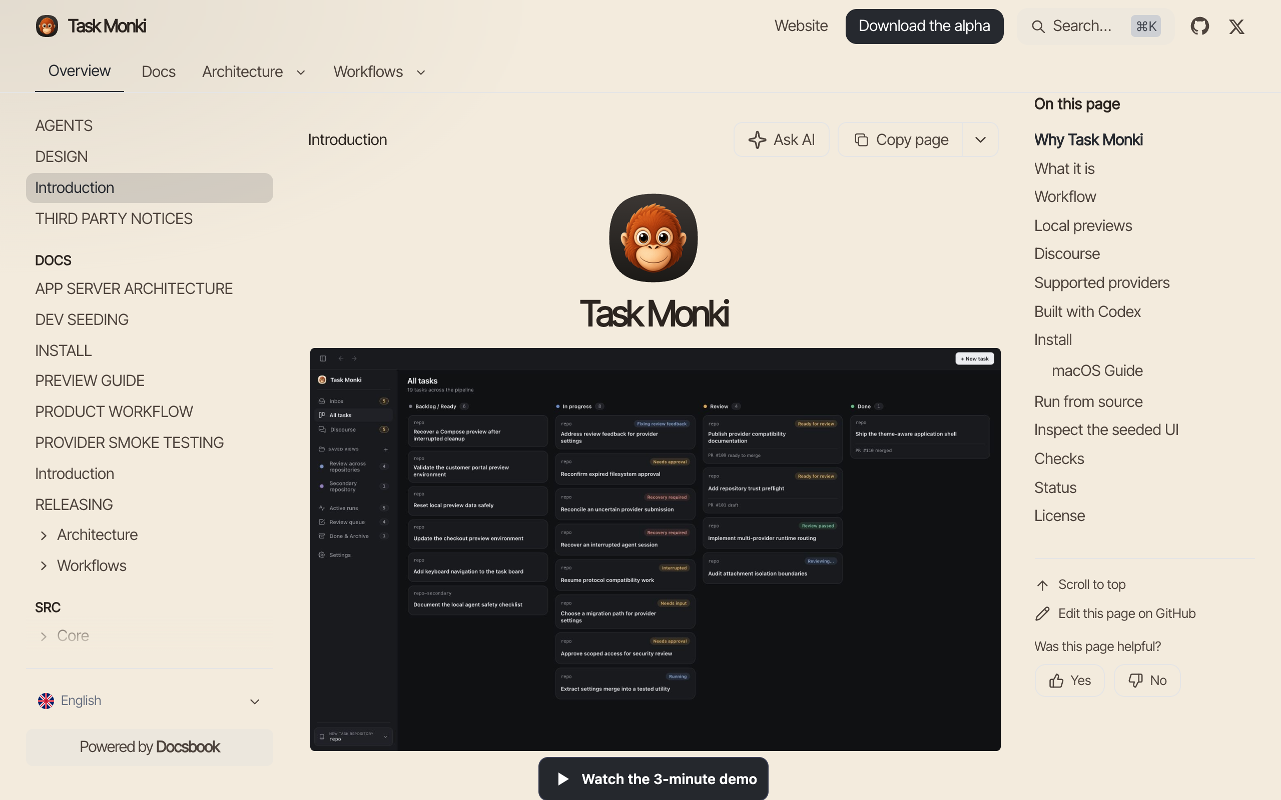 Task Monki documentation built with Docsbook